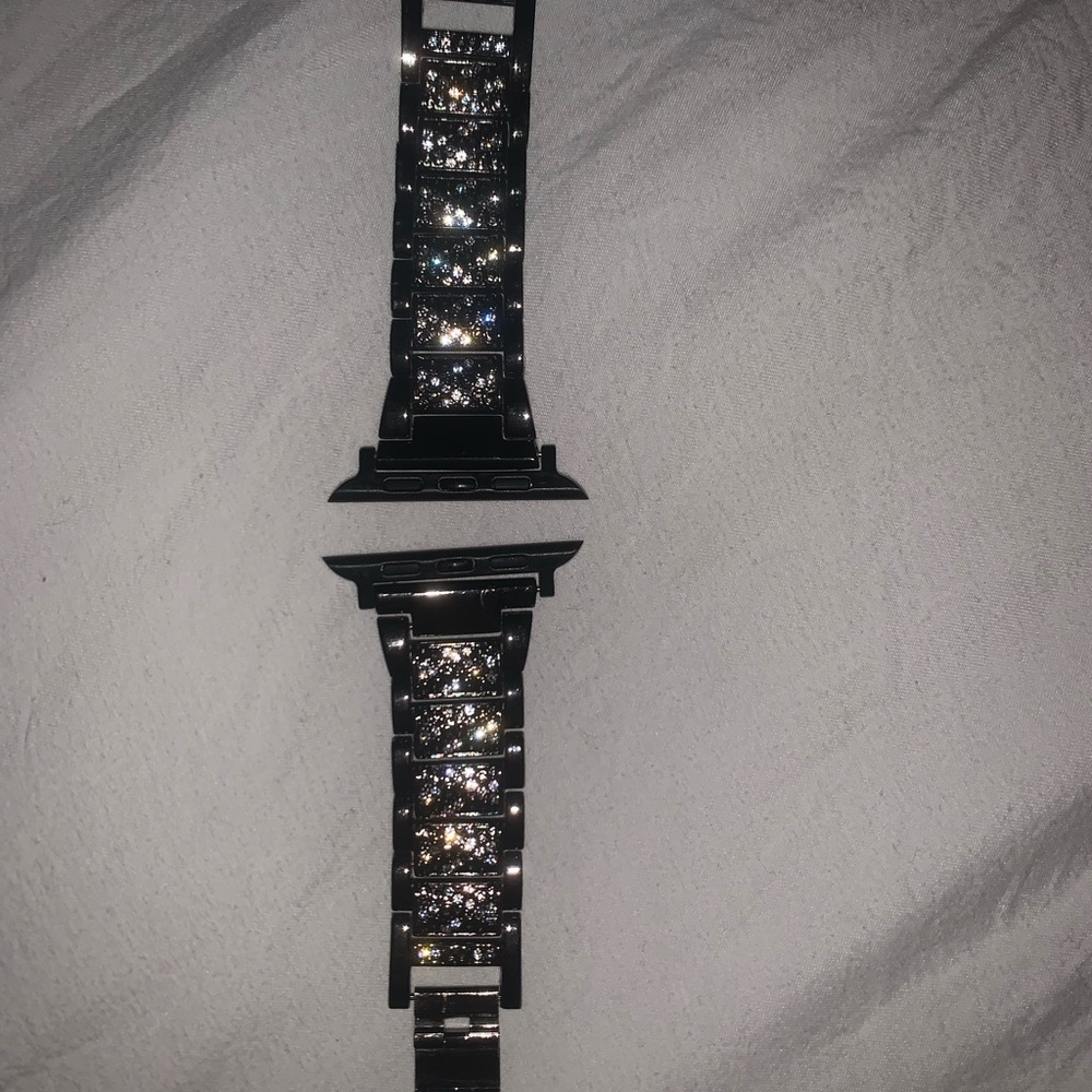 Black diamond Apple Watch band